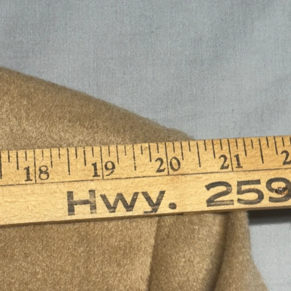 Vintage Evan-Picone Camel Hair Blazer Sport Coat Tan 44L Two Button Notch Lapel